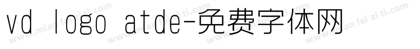 vd logo atde字体转换